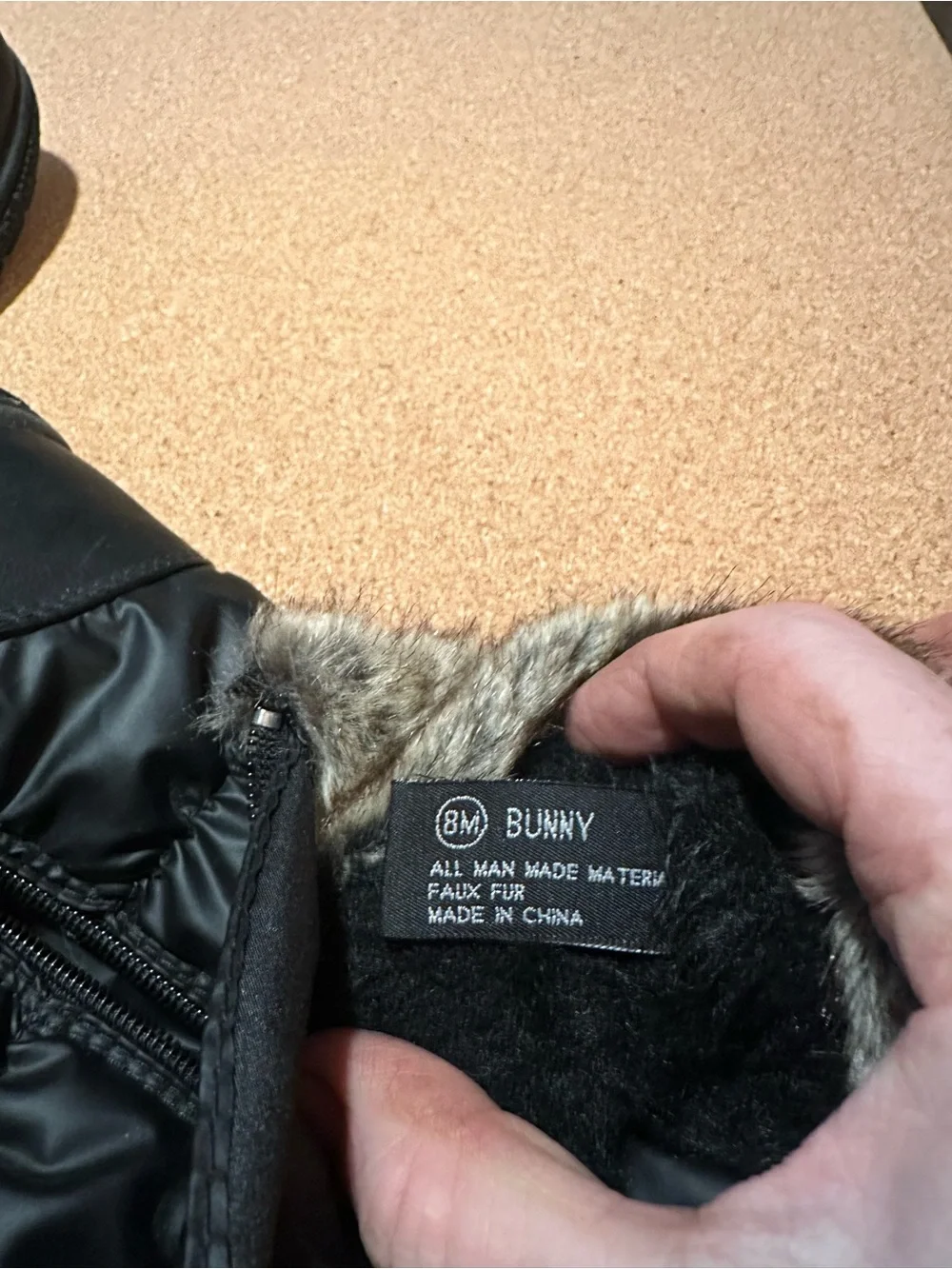 totes Black Quilted Faux-Fur Cuff Insulated Winter Boots